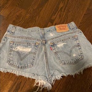 Levi destroyed shorts